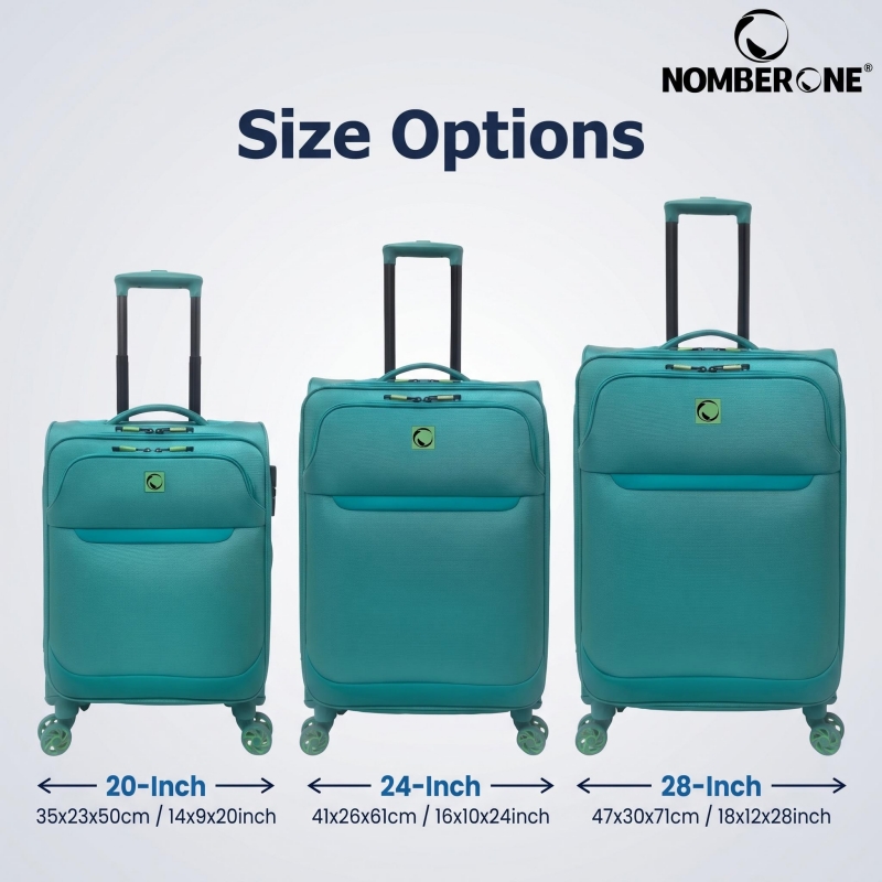 04_尺寸图_多规格容量_副本 NOMBERONE Lightweight Softside Luggage, Expandable Fabric Rolling Suitcase with TSA Lock, Front Pocket & Silent 360° Spinner Wheels, 20/24/28 Inch Carry On & Checked Travel Bag