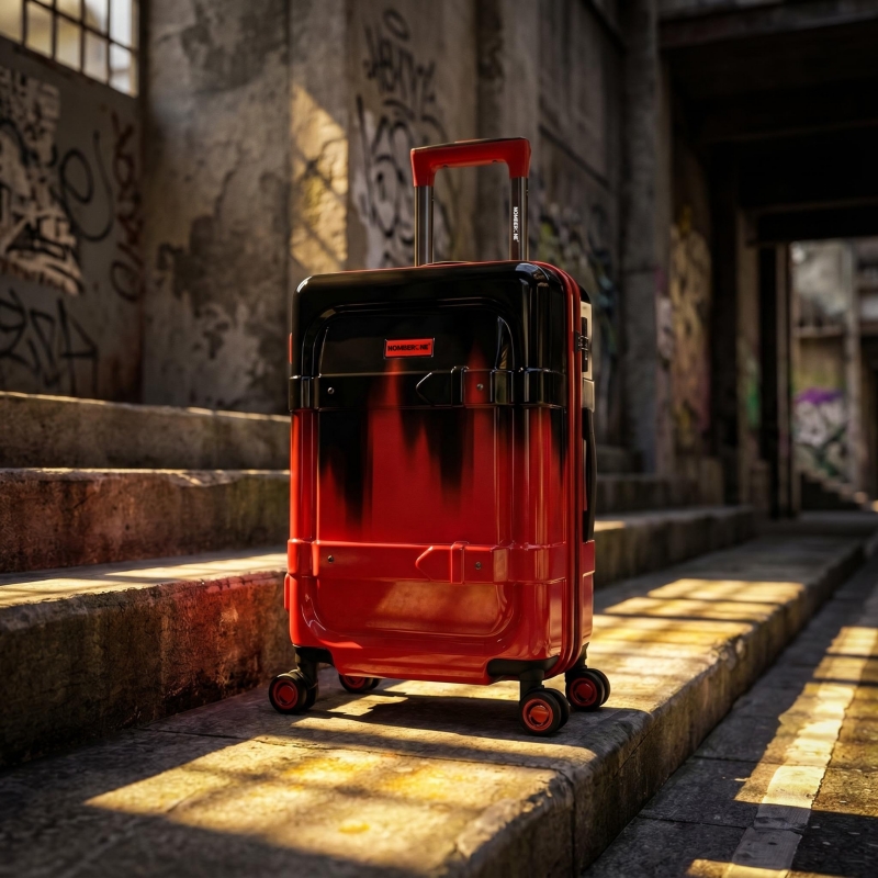 NOMBERONE Ink Splash Gradient Hard Shell Luggage, ABS+PC Lightweight Rolling Suitcase with TSA Lock & Silent 360° Spinner Wheels, 20/24/28 Inch Carry On Checked Travel Luggage