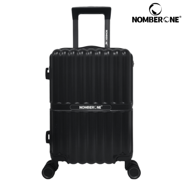 NOMBERONE 100% ABS Hard Shell Luggage, Heavy Duty Thick Iron Trolley Suitcase with Silent 360° Spinner Wheels, Multi Compartment Organized Interior, 20/24/28 Inch Carry On & Checked Rolling Travel Luggage, 6 Fashion Color Options