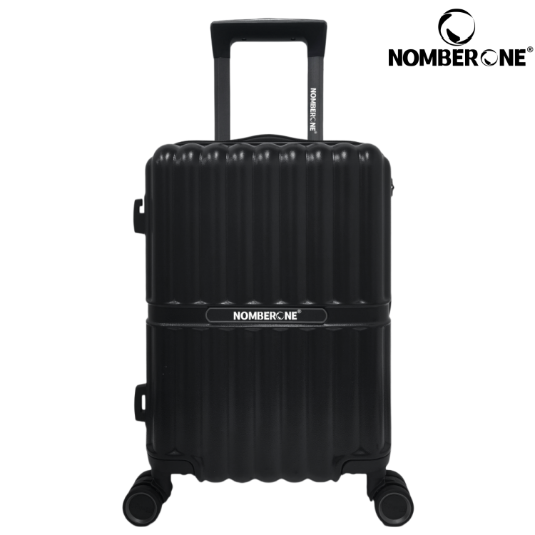 NOMBERONE 100% ABS Hard Shell Luggage, Heavy Duty Thick Iron Trolley Suitcase with Silent 360° Spinner Wheels, Multi Compartment Organized Interior, 20/24/28 Inch Carry On & Checked Rolling Travel Luggage, 6 Fashion Color Options