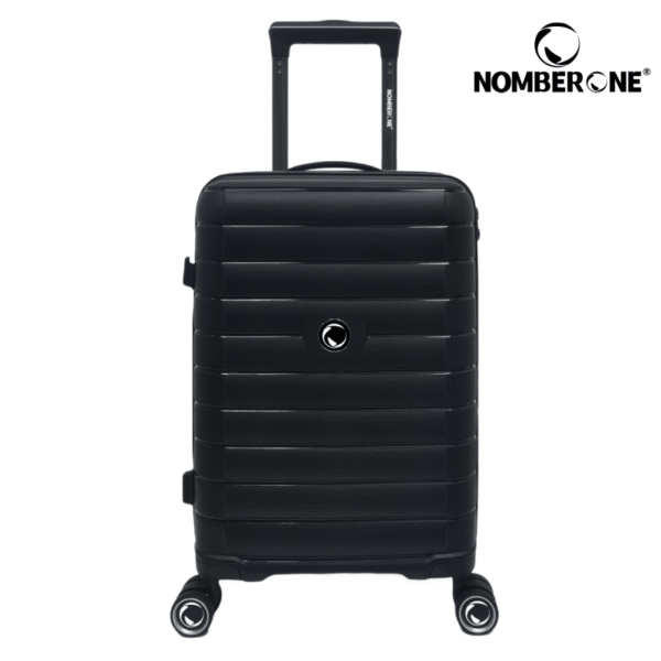 NOMBERONE Paris Collection 100% Polypropylene Hard Shell Suitcase with 360° Spinner Wheels, 20/24/28 Inch Lightweight Carry On Travel Luggage