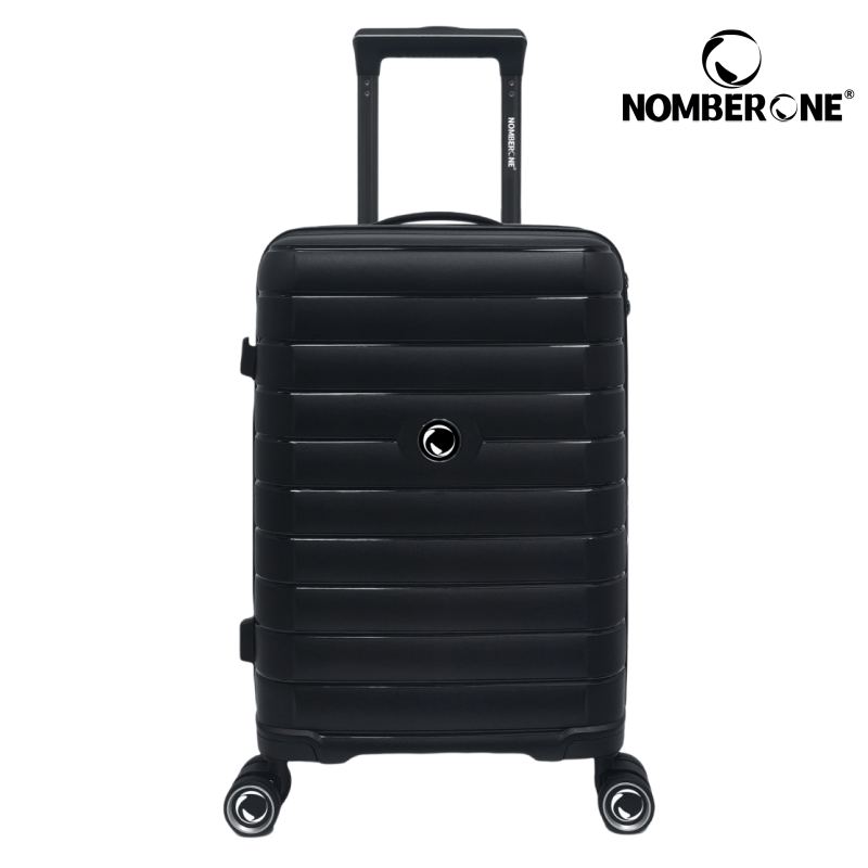 NOMBERONE Paris Collection 100% Polypropylene Hard Shell Suitcase with 360° Spinner Wheels, 20/24/28 Inch Lightweight Carry On Travel Luggage