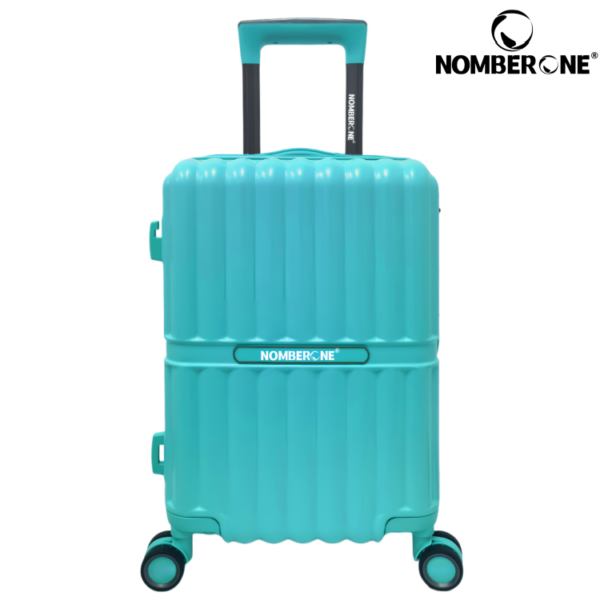 NOMBERONE 100% ABS Hard Shell Luggage, Heavy Duty Thick Iron Trolley Suitcase with Silent 360° Spinner Wheels, Multi Compartment Organized Interior, 20/24/28 Inch Carry On & Checked Rolling Travel Luggage, 6 Fashion Color Options