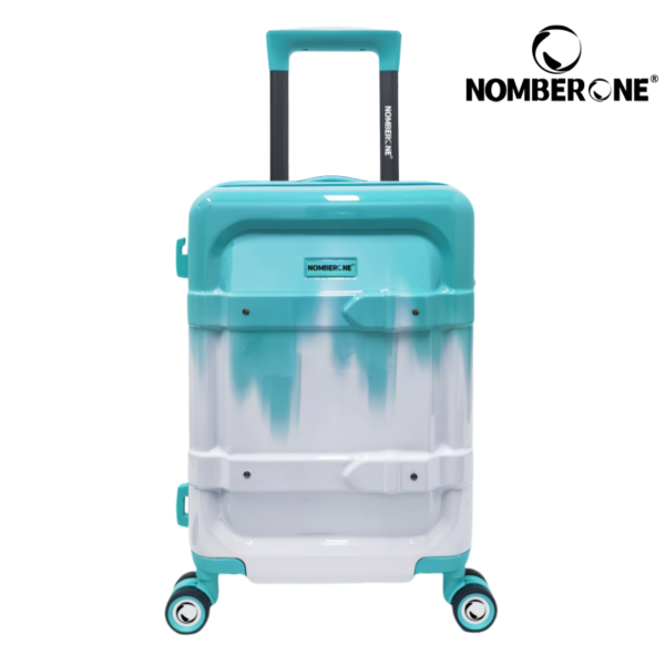 NOMBERONE Ink Splash Gradient Hard Shell Luggage, ABS+PC Lightweight Rolling Suitcase with TSA Lock & Silent 360° Spinner Wheels, 20/24/28 Inch Carry On Checked Travel Luggage