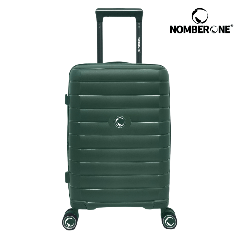 NOMBERONE Paris Collection 100% Polypropylene Hard Shell Suitcase with 360° Spinner Wheels, 20/24/28 Inch Lightweight Carry On Travel Luggage