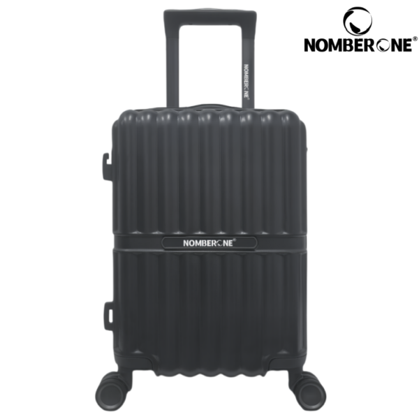NOMBERONE 100% ABS Hard Shell Luggage, Heavy Duty Thick Iron Trolley Suitcase with Silent 360° Spinner Wheels, Multi Compartment Organized Interior, 20/24/28 Inch Carry On & Checked Rolling Travel Luggage, 6 Fashion Color Options