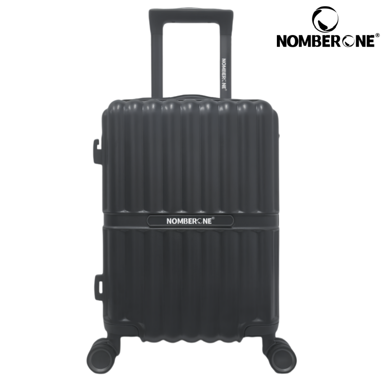 NOMBERONE 100% ABS Hard Shell Luggage, Heavy Duty Thick Iron Trolley Suitcase with Silent 360° Spinner Wheels, Multi Compartment Organized Interior, 20/24/28 Inch Carry On & Checked Rolling Travel Luggage, 6 Fashion Color Options