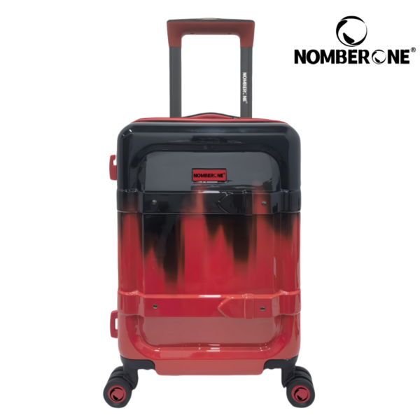 NOMBERONE Ink Splash Gradient Hard Shell Luggage, ABS+PC Lightweight Rolling Suitcase with TSA Lock & Silent 360° Spinner Wheels, 20/24/28 Inch Carry On Checked Travel Luggage