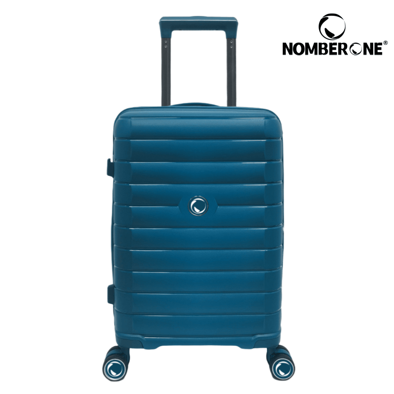 NOMBERONE Paris Collection 100% Polypropylene Hard Shell Suitcase with 360° Spinner Wheels, 20/24/28 Inch Lightweight Carry On Travel Luggage