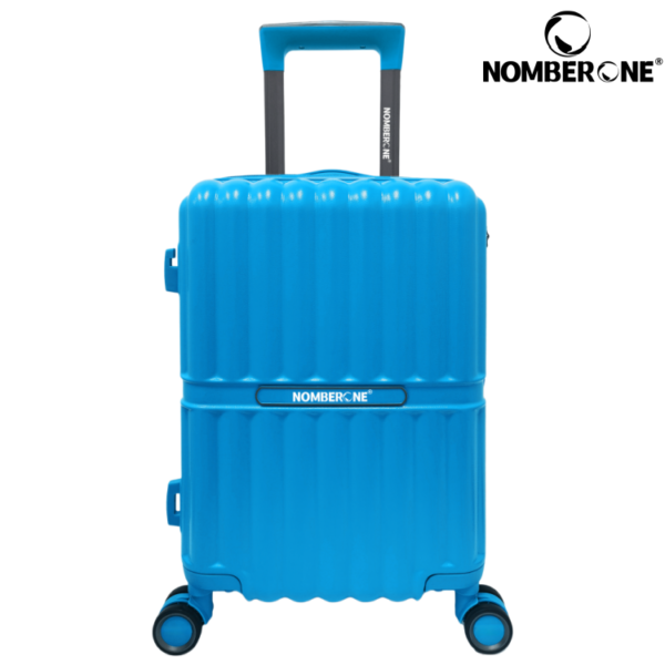NOMBERONE 100% ABS Hard Shell Luggage, Heavy Duty Thick Iron Trolley Suitcase with Silent 360° Spinner Wheels, Multi Compartment Organized Interior, 20/24/28 Inch Carry On & Checked Rolling Travel Luggage, 6 Fashion Color Options