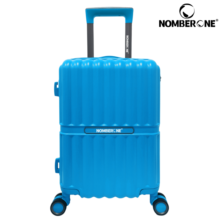 NOMBERONE 100% ABS Hard Shell Luggage, Heavy Duty Thick Iron Trolley Suitcase with Silent 360° Spinner Wheels, Multi Compartment Organized Interior, 20/24/28 Inch Carry On & Checked Rolling Travel Luggage, 6 Fashion Color Options