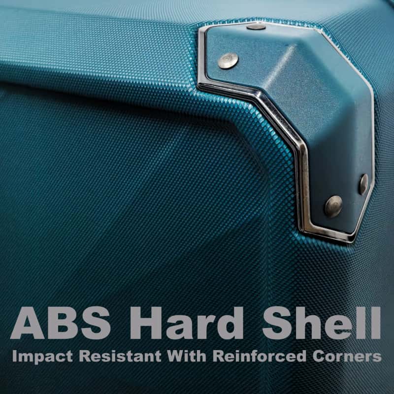 OMBERONE 12‑Piece SKD Hard Shell Luggage Set, 4 Stylish Textured Designs, Multi‑Size Spinner Suitcase Collection with Reinforced Corner & Combination Lock
