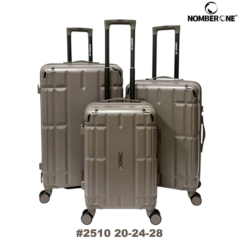 NOMBERONE 12‑Piece SKD Luggage Set, 4 Models Combinations, ABS Hard‑Shell Suitcase, 360° Spinner Wheels, Built‑in Combination Lock, Travel Luggage For Wholesale