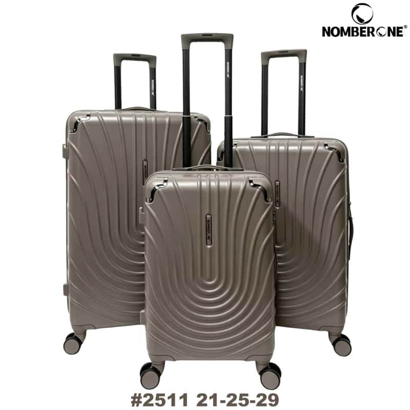 NOMBERONE 12‑Piece SKD Luggage Set, 4 Models Combinations, ABS Hard‑Shell Suitcase, 360° Spinner Wheels, Built‑in Combination Lock, Travel Luggage For Wholesale