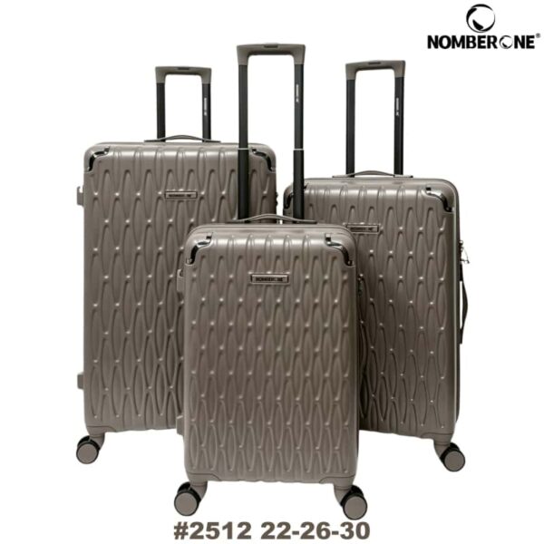NOMBERONE 12‑Piece SKD Luggage Set, 4 Models Combinations, ABS Hard‑Shell Suitcase, 360° Spinner Wheels, Built‑in Combination Lock, Travel Luggage For Wholesale