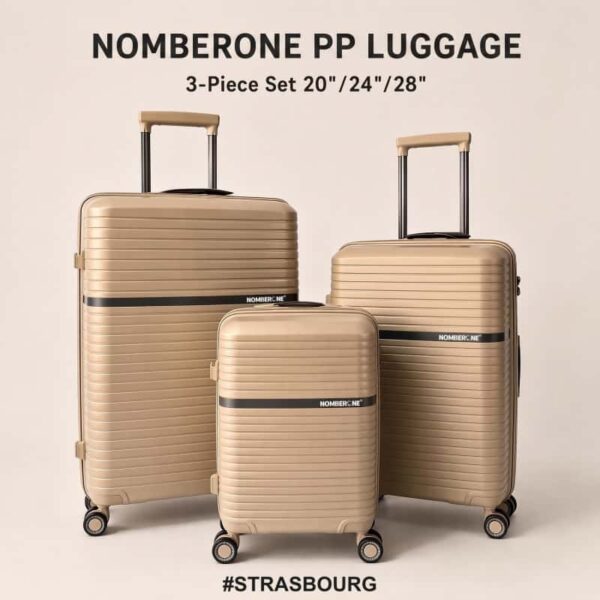 01_Main_3pcs set NOMBERONE STRASBOURG PP LUGGAGE 3pcs set 20"24"28"