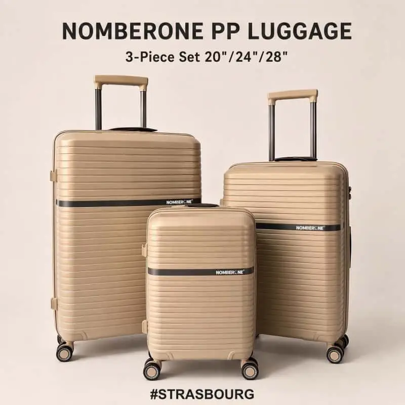 01_Main_3pcs set NOMBERONE STRASBOURG PP LUGGAGE 3pcs set 20"24"28"