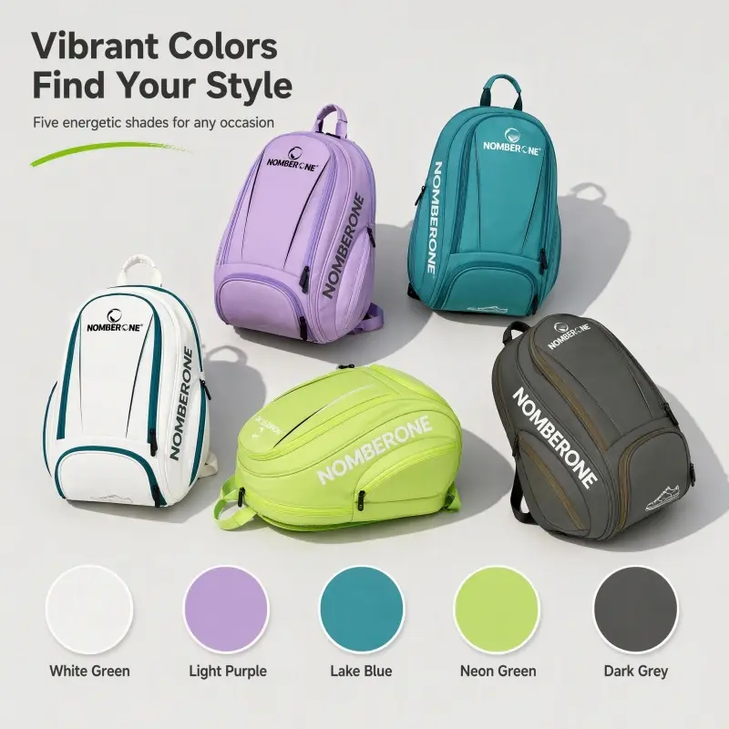 Tennis Backpack with Separate Shoe Compartment, Multi-Pocket Sports Bag