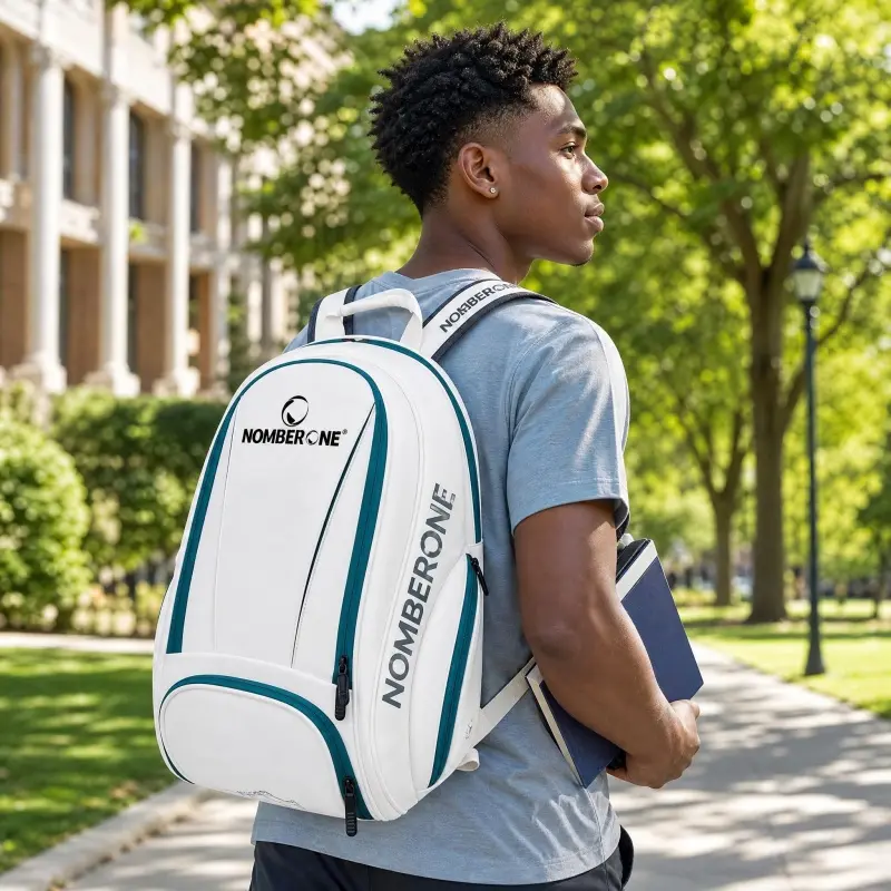 Tennis Backpack with Separate Shoe Compartment, Multi-Pocket Sports Bag