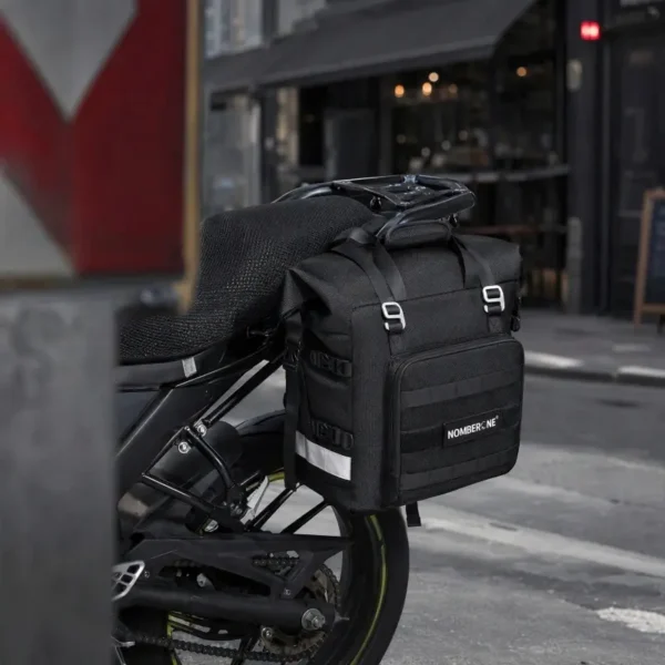 996-07-commuting show Motorcycle Tail Side Bag 20-40L Waterproof Seat Bag