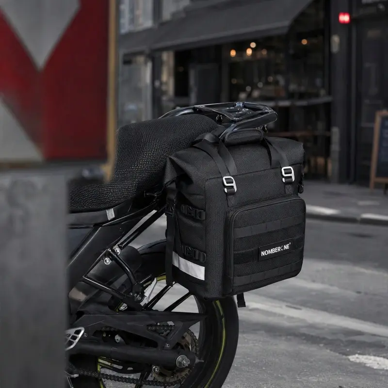 996-07-commuting show Motorcycle Tail Side Bag 20-40L Waterproof Seat Bag