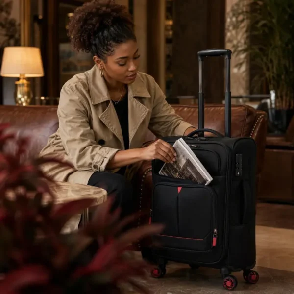 NM-S002 3pcs Lightweight Softside Suitcase, 20/24/28 inch, 5 Colors